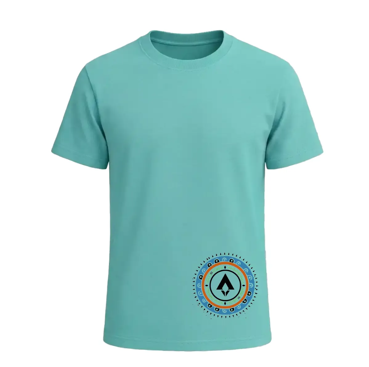 Camiseta Abismo Solar Aguamarina delante-Aromul
