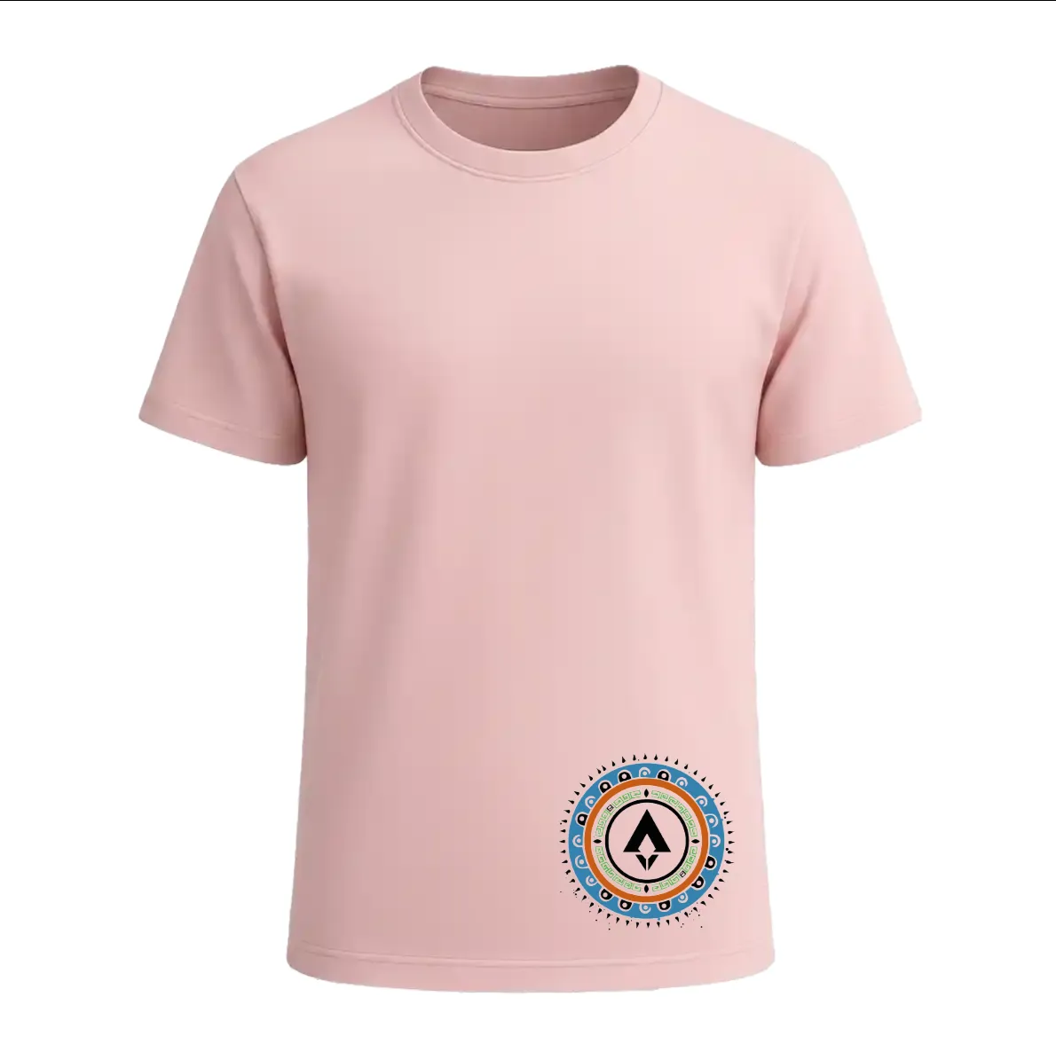 Camiseta Abismo Solar Rosa delante-Aromul
