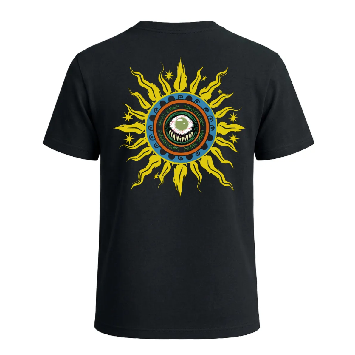 Camiseta Abismo Solar negro detras-Aromul