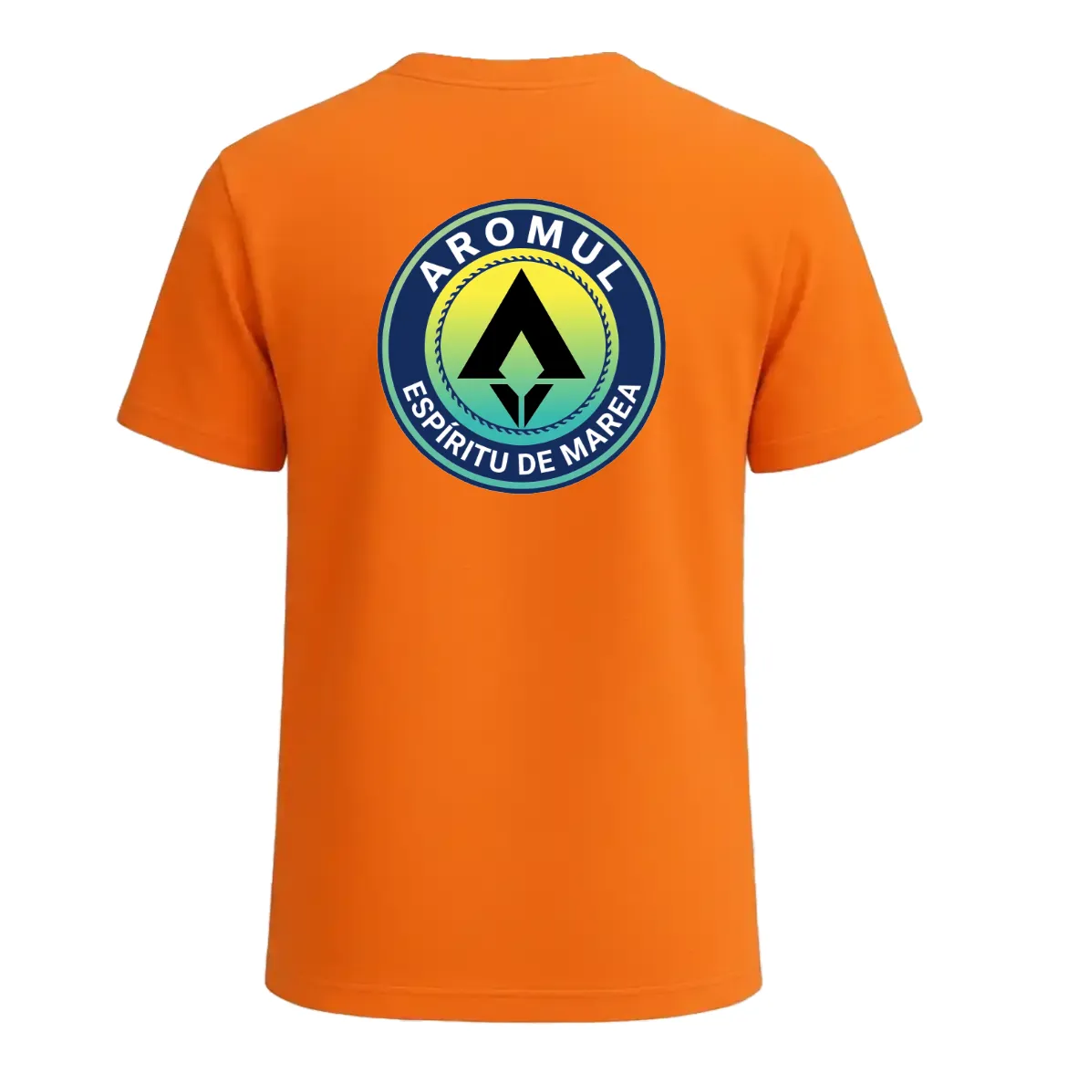 Camiseta Espiritu de marea Naranja detras - Aromul