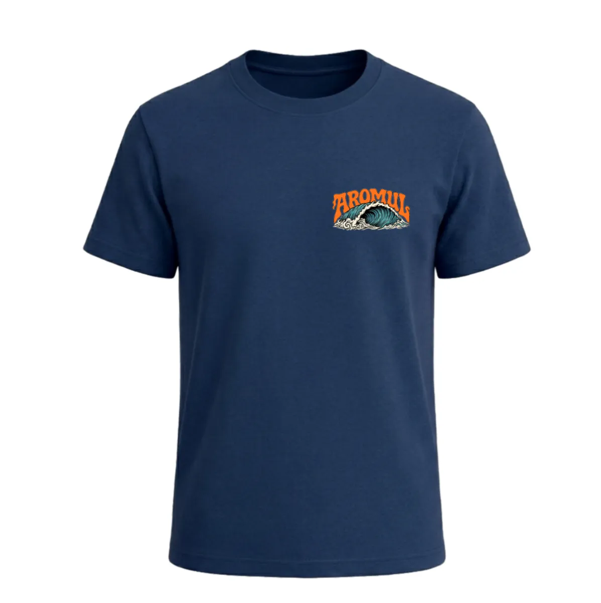Camiseta Pacifico azul marino delante Aromul