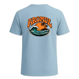 Camiseta Pacifico celeste detras Aromul