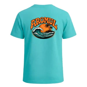 Camiseta Pacifico turquesa detras Aromul
